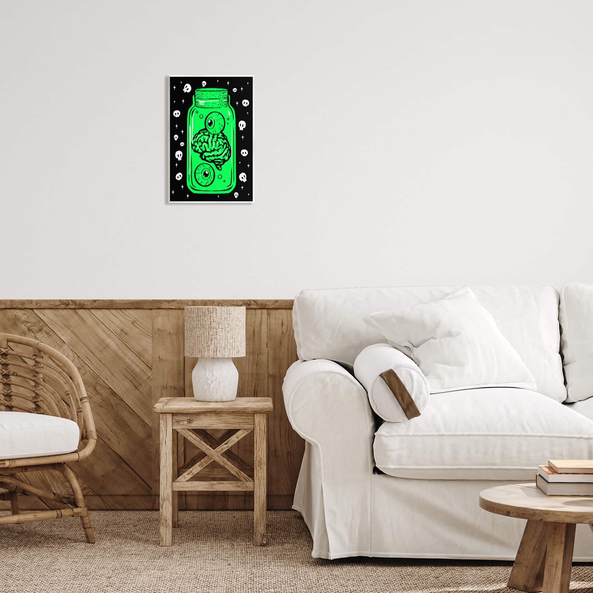 Stupell Industries Spooky Specimen Jar Wall Plaque Art